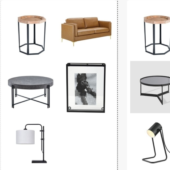 Grayson Wood and Metal Side Table Natural - Finch - Picture 8 of 13